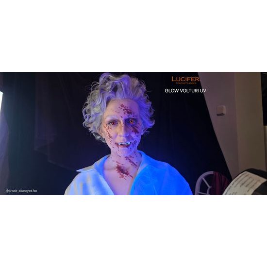Crazy čočky - nedioptrické - GLOW VOLTURI UV svítící (2 čočky)