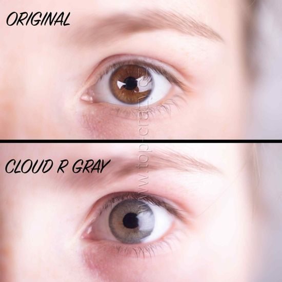 Barevné čočky (2 čočky) Cloud R Gray