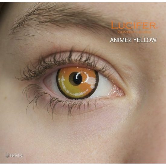 Crazy čočky - nedioptrické - ANIME2 YELLOW (2 čočky)