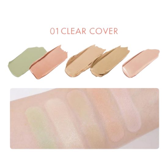 LUNA Paletka Conceal Blender Palette #01 Clear Cover