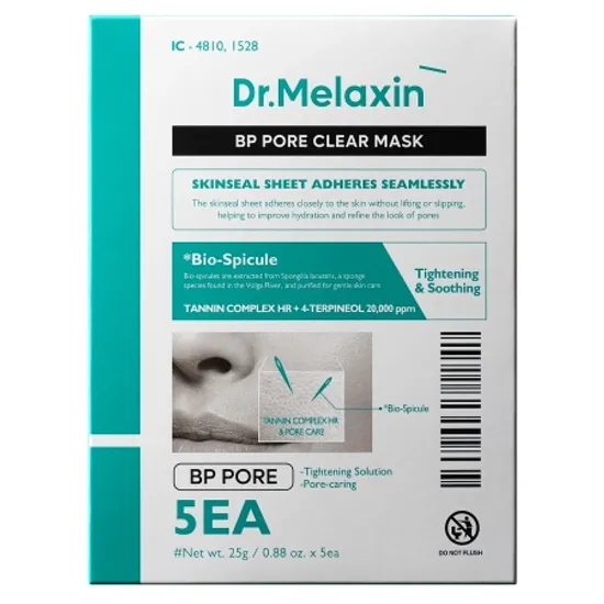 Dr. MELAXIN Set plátenných masiek BP Pore Clear Mask Set (5 ks)