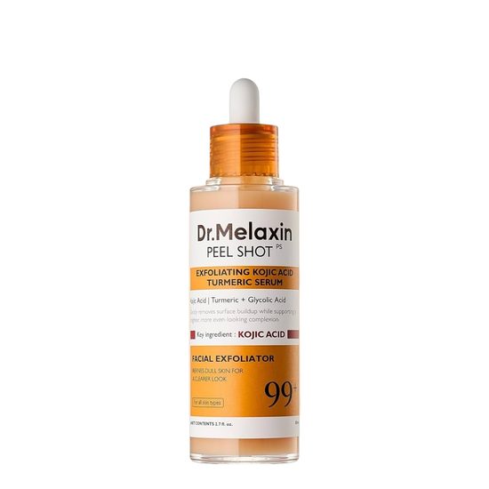 Dr. MELAXIN Pleťové peelingové sérum Peel Shot Exfoliating Kojic Acid Tumeric Serum (80 ml)