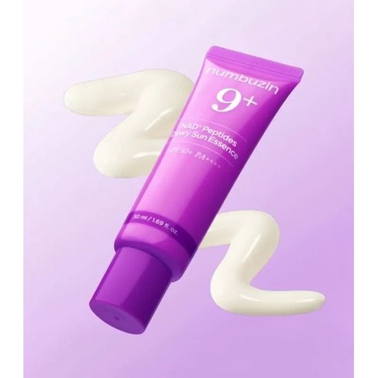 NUMBUZIN Opalovací esence No.9 NAD+ Peptides Dewy Sun Essence SPF50+ PA++++ (50 ml)