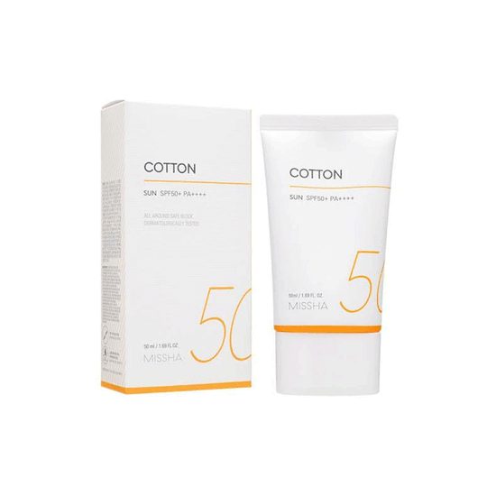MISSHA Opalovací krém All Around Safe Block Cotton Sun SPF50+ PA++++ (50 ml)