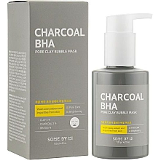 Some By Mi Čistící pleťová maska Charcoal BHA Pore Clay Bubble Mask (120 g)