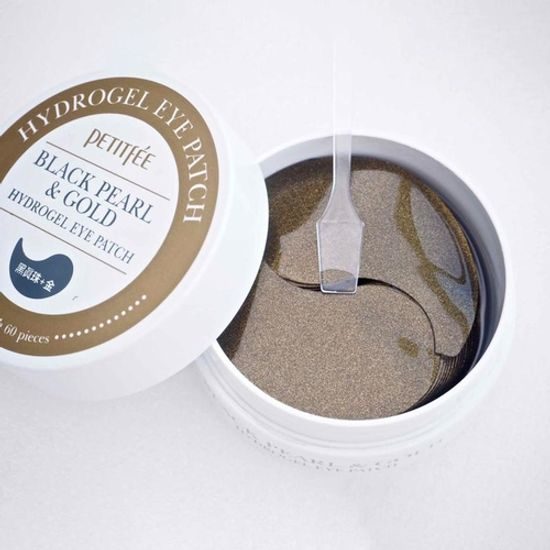 Petitfée Hydrogelové masky pod oči Black Pearl and Gold Hydrogel Eye Patch (60 ks)