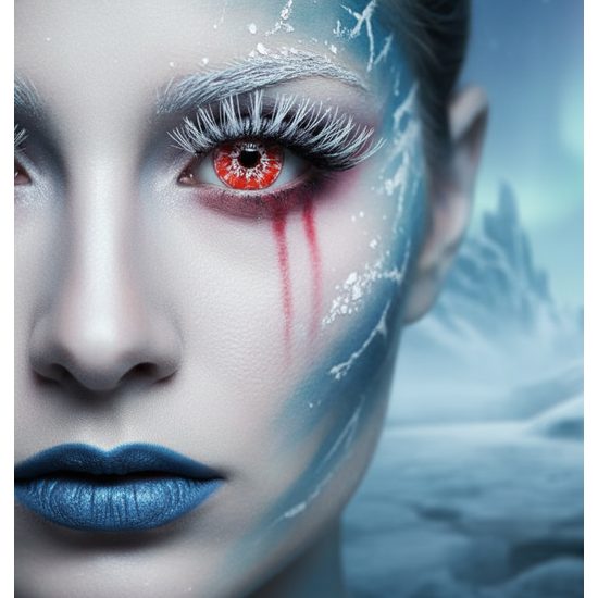 WHITE WALKER RED farbige Kontaktlinsen