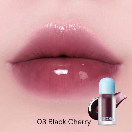 TOCOBO Huile à Lèvres Repulpante Juicy Berry Plumping Lip Oil #03 Black Cherry