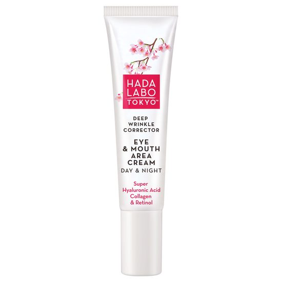 HADA LABO TOKYO RED Crema correctora de arrugas profundas para ojos y boca Deep Wrinkle Corrector Eye & Mouth Cream (15 ml)
