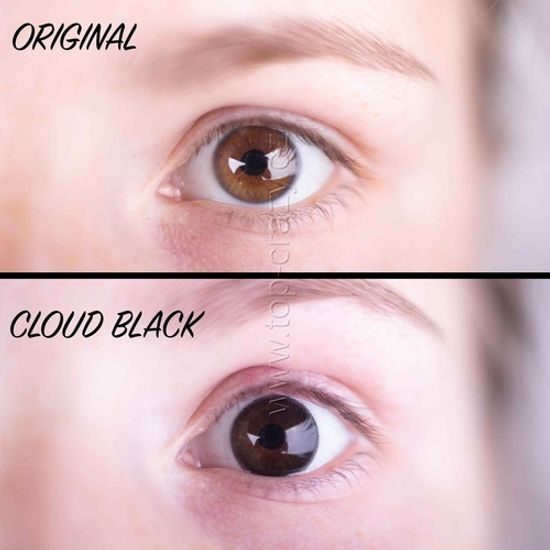 CLOUD BLACK farbige Kontaktlinsen