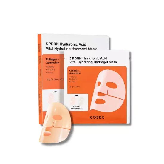 COSRX Hydrogelová pleťová maska 5 PDRN Hyaluronic Acid Vital Hydrating Hydrogel Mask (3 ks)