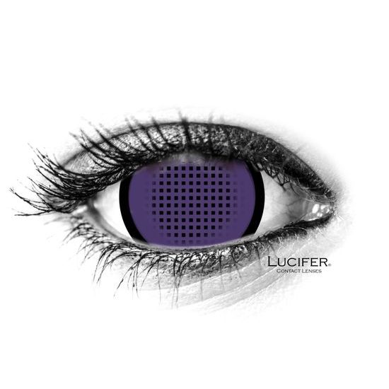 Crazy čočky - nedioptrické - VIOLET MESH R mini sclera (2 čočky)