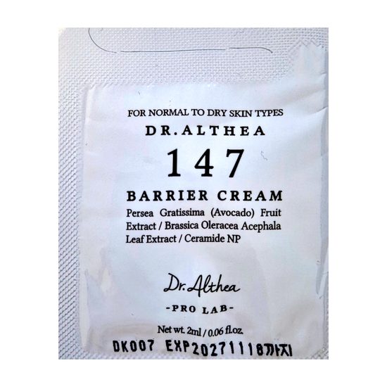 Dr. ALTHEA Pleťový krém 147 Barrier Cream VZOREK