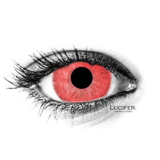 Crazy šošovky - nedioptrické - RED DEVIL mini sclera (2 šošovky)