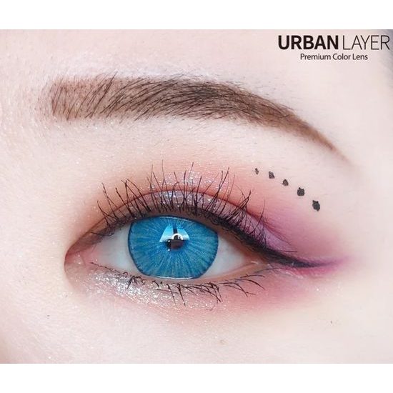Barevné šošovky - nedioptrické - New York Blue (2 šošovky)