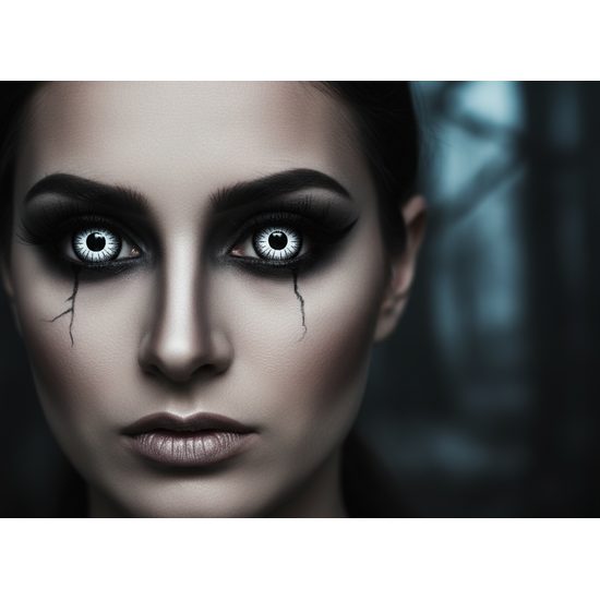 MYSTIC WHITE MINI SCLERA farbige Kontaktlinsen