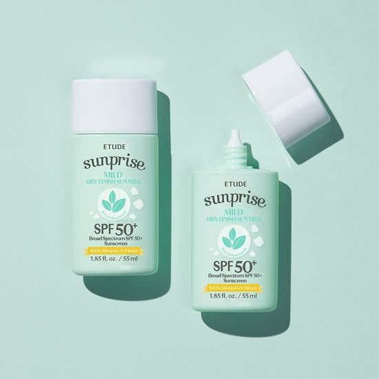 ETUDE Opalovací krém Sunprise Mild Airy Finish Sun Milk SPF50+ (55 ml)
