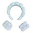 Cosmetic Headband and Anti-Drip Wristbands - Blue