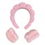 Cosmetic Headband and Anti-Drip Wristbands - Pink