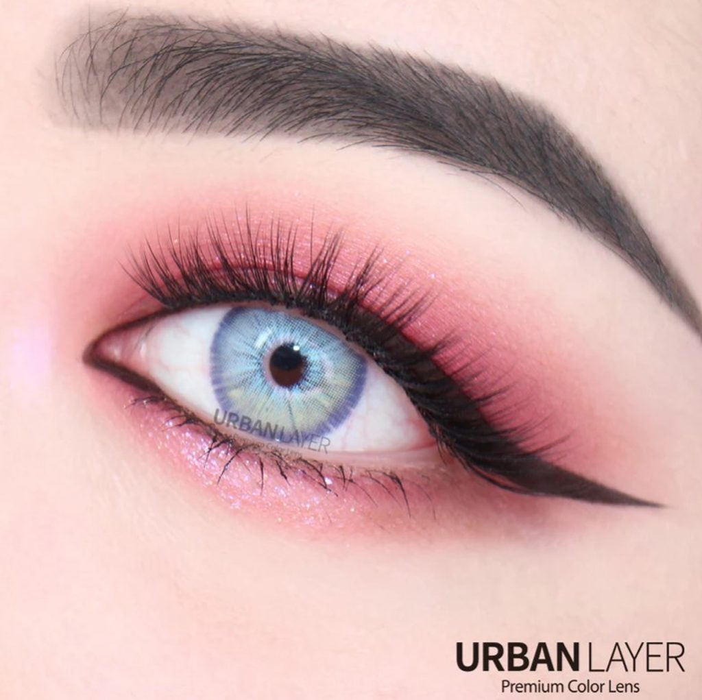 Las Vegas Ash Blue Colored Contact Lenses (1 pair) Lucifer NON