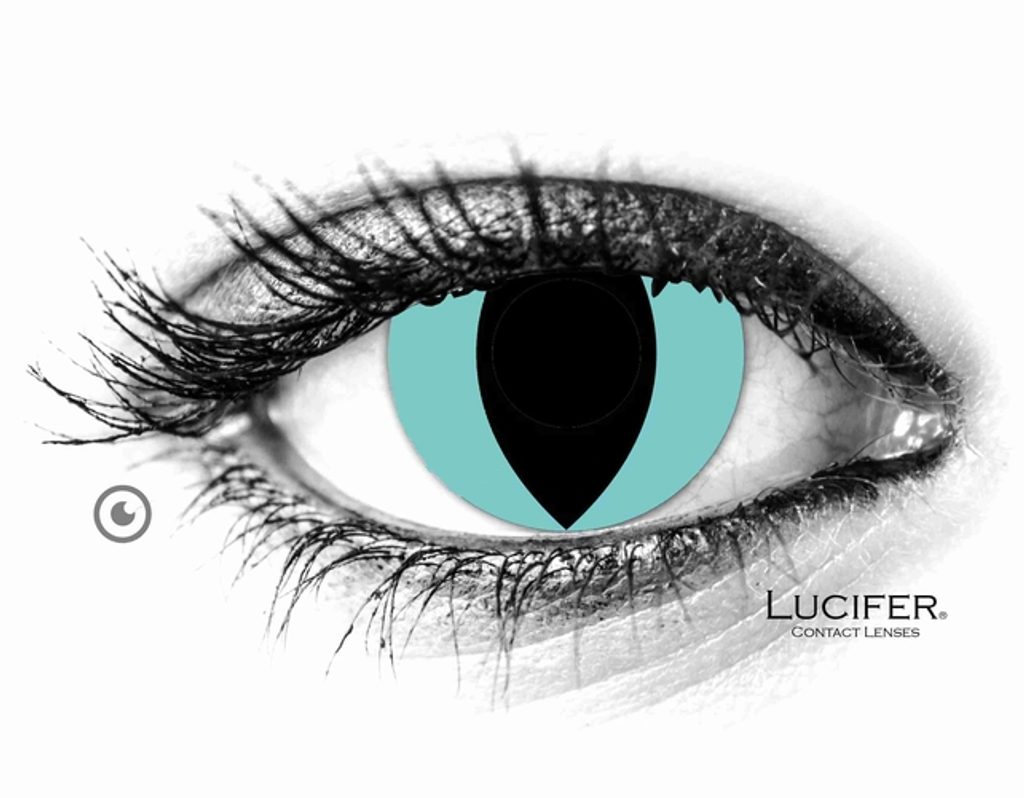 blue cat eye contact lenses