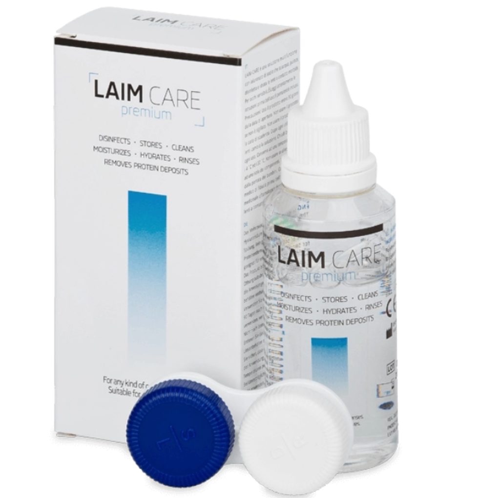 Multipurpose Contact Lens Solution Laim Care (50ml) + Lens Case Laim Care Contact Lens