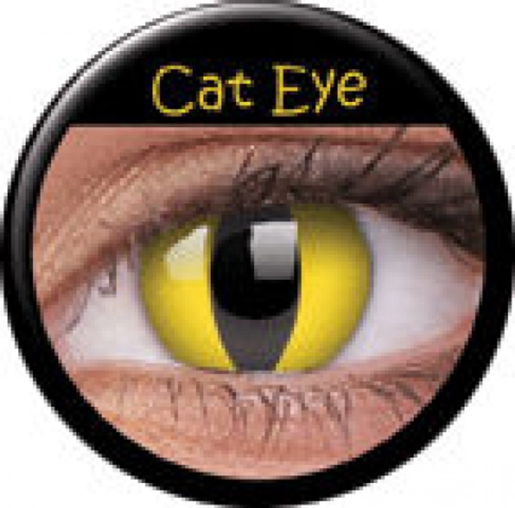 yellow cat eyes contacts