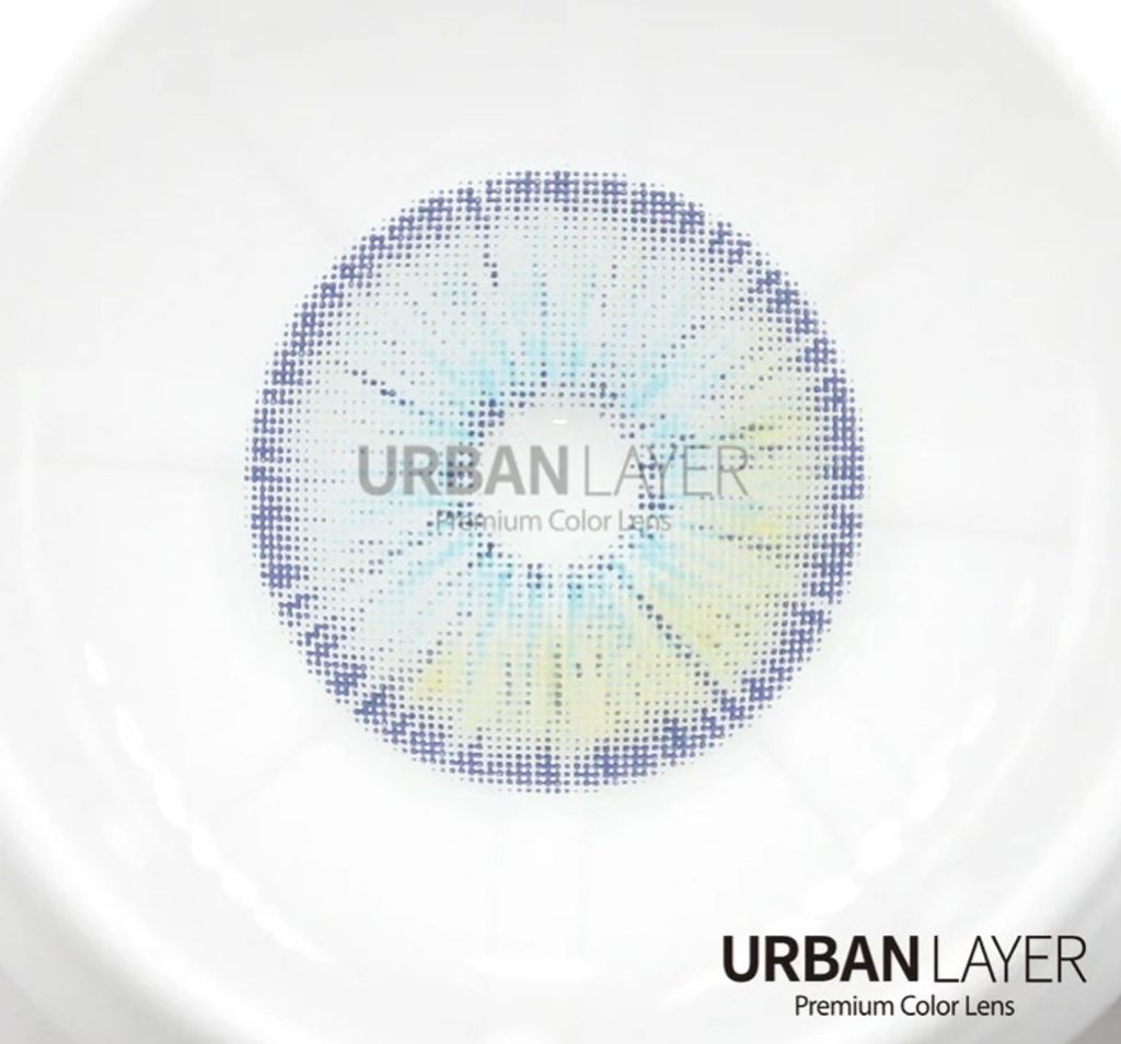 Las Vegas Ash Blue Colored Contact Lenses (1 pair) Lucifer NON