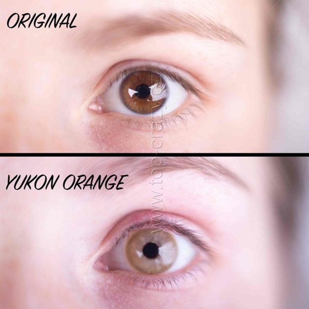 Yukon Orange Colored Contact Lenses (1 pair)