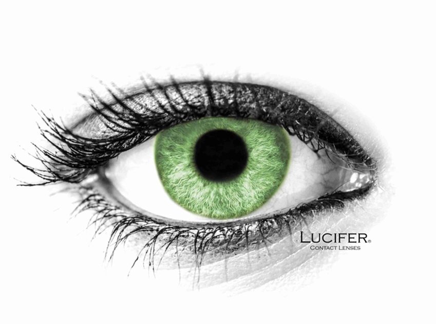 Eyeling Green Colored Contact Lenses, Green Colored Contacts Without Pupil  Hole –
