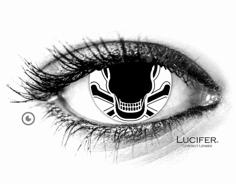 Alchemy Alchemist (Skull) Contact Lenses (1 pair) - Lucifer - Halloween