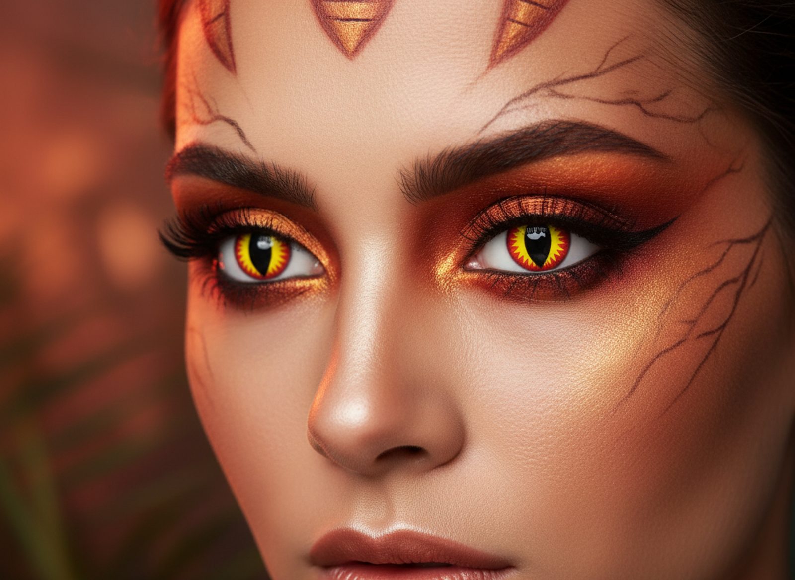 RED LIZARD Contact Lenses - Lucifer - Halloween \u0026 Crazy Contacts -  SCLERA-LENSES.com, image size:1600x1168