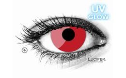 Crazy čočky - GLOW RED UV svítící (2 čočky)