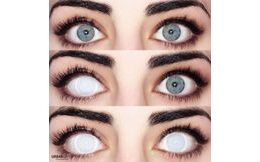 WHITE MESH Prescription Contact Lenses