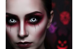 BLACK MINI SCLERA Prescription Contact Lenses