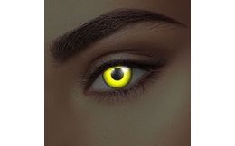 Crazy čočky - GLOW YELLOW  UV svítící (2 čočky)