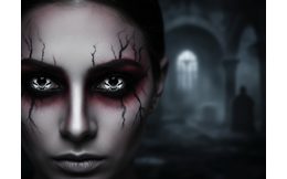 BLACK MINI SCLERA Prescription Contact Lenses