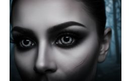 BLACK MINI SCLERA Prescription Contact Lenses