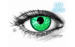 Crazy čočky - GLOW GREEN DIAMOND UV svítící (2 čočky)