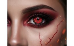 BLACK MINI SCLERA Prescription Contact Lenses