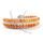 Two Row Wrap Bracelet - Orange Sunburst