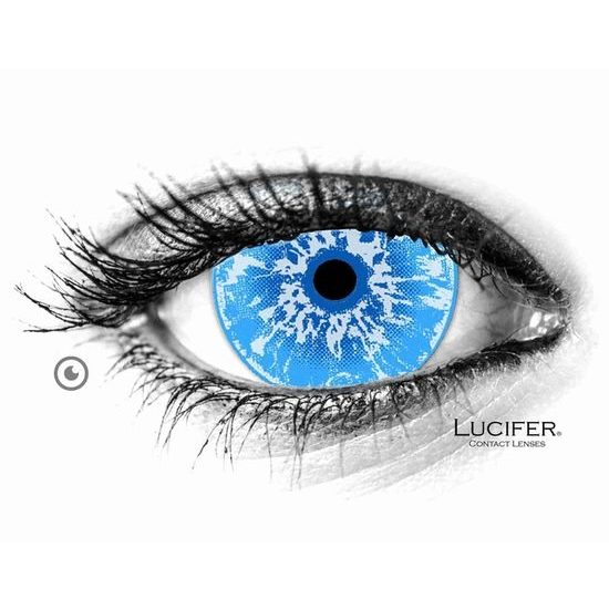 Crazy čočky - White Walker Mini Sclera 17mm (2 čočky)