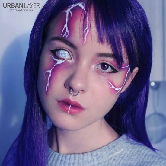 WHITE MESH Contact Lenses