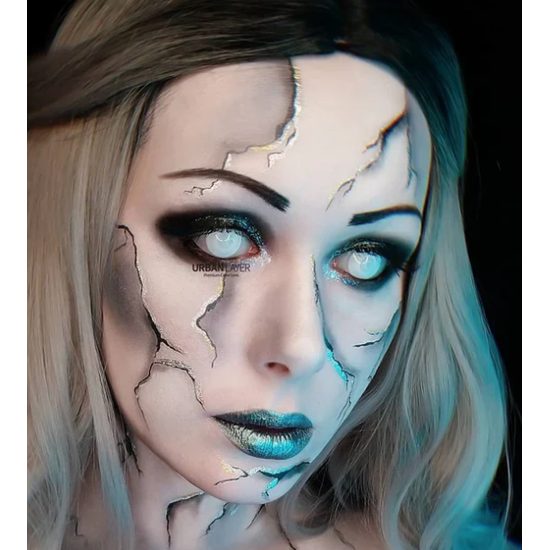 WHITE BLIND Contact Lenses