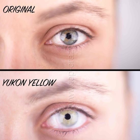 Barevné čočky (2 čočky) Yukon Yellow
