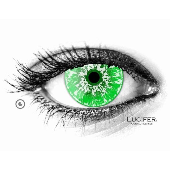 Crazy čočky - WHITE WALKER GREEN (2 čočky)