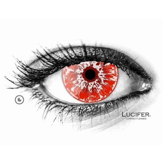 Crazy čočky - WHITE WALKER RED (2 čočky)