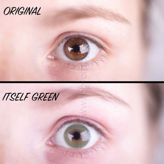 Barevné čočky (2 čočky) Itself Green