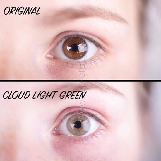 Barevné čočky (2 čočky) Cloud Light Green