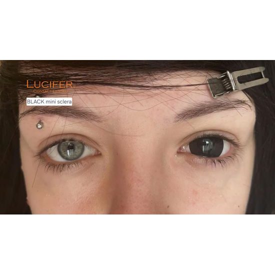 BLACK MINI SCLERA Contact Lenses